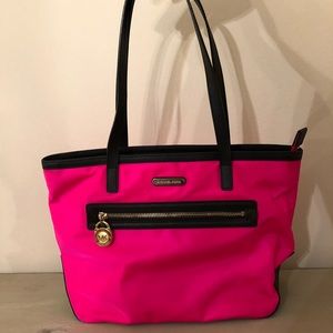 Michael Kors Pink Nylon Tote Bag